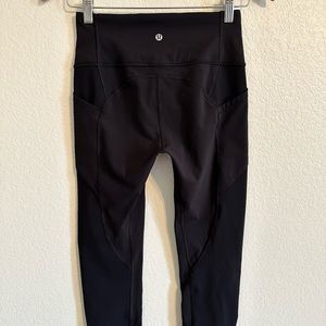 Lululemon Leggings All The Right Places Crop II Size 6 Black